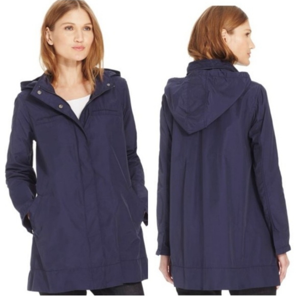 Eileen Fisher Lightweight Organic Cotton Blend Windbreaker Jacket szM  BinX